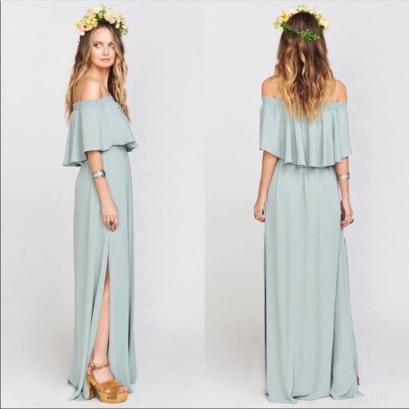 Show Me Your MuMu Hacienda Formal Maxi Dress Sage Green - Picture 2 of 16